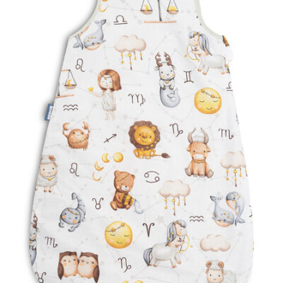 Spací vak mušelín, bavlna, Zverokruh, 80x50cm, M - šedý