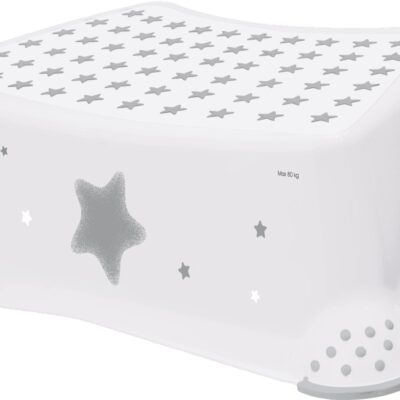 Baby Star: Stolička/schodík s protišmykom (biely)