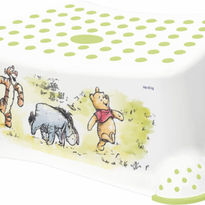 Stolička/schodík Macko Pú (biely)