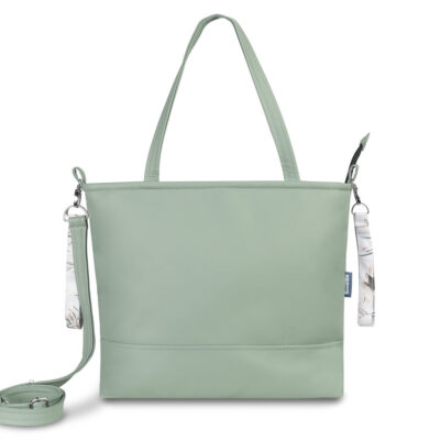 Štýlová taška pre mamičky z ekokože - oliva