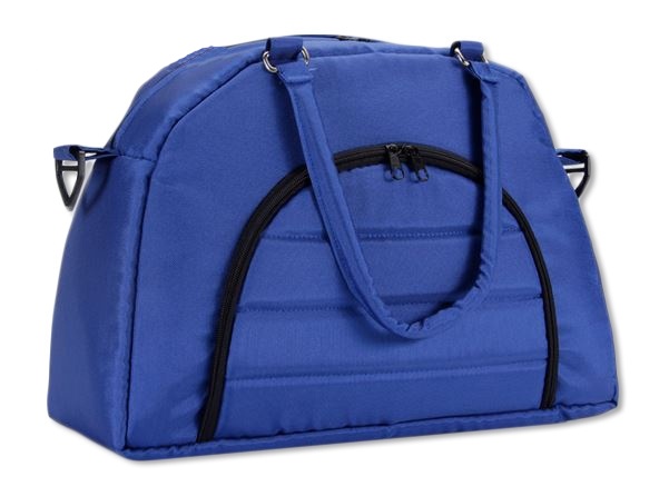 Baby Nellys: Taška na kočík ADELA LUX (granát/tm.modrá)