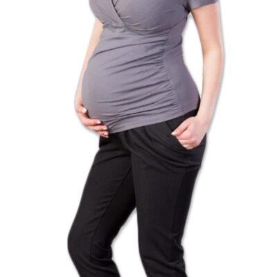 Tehotenské nohavice Gregx, Kofri - čierne