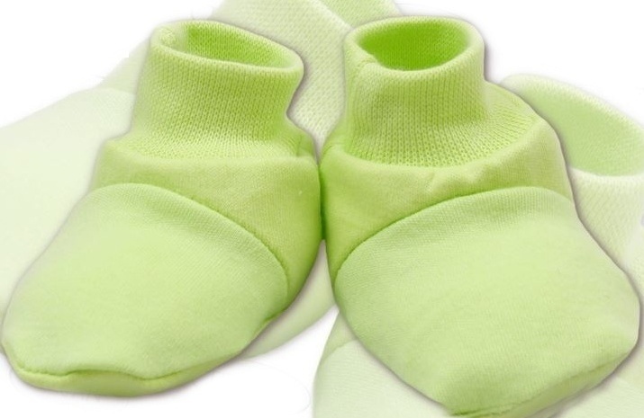 TERJAN: BAVLNA svetlozelené topánočky (pistácia)