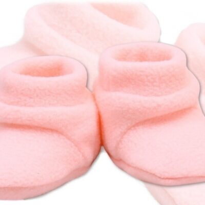 POLAR: Svetloružové topánočky/ponožky