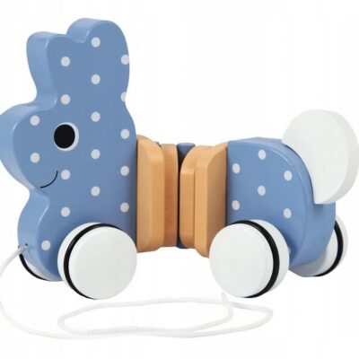 Trefl: Edukačná drevená hračka Zajačik (modrá)