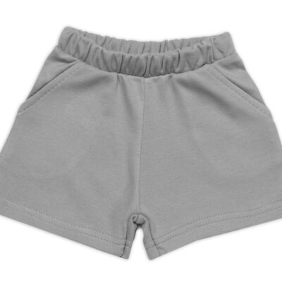 Tričko, krátky rukáv + kraťasky, 2D, Baby Nellys, Dino, bavlna, modrá/sivá, veľ. 92