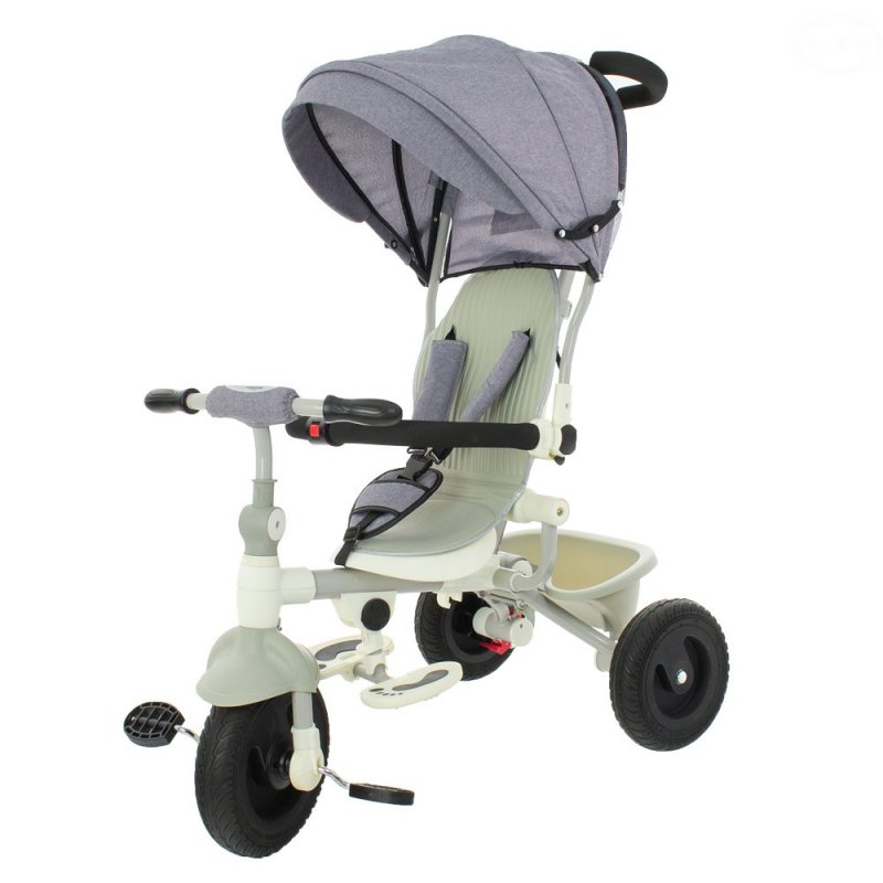 Euro Baby: Detská trojkolka (sivá)