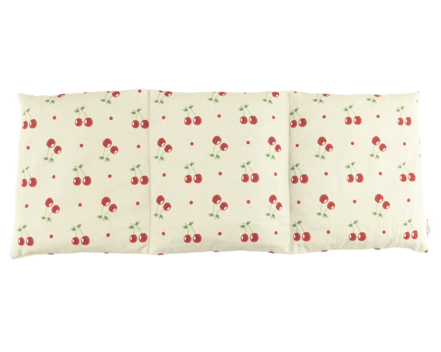 Trojkomorový nahrievací pás s čerešňovými kôstkami, termofor - Cherry life, ecru