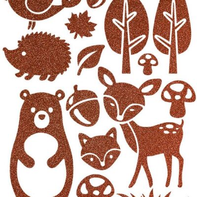 Tulimi Farebná, veselá nažehlovačka Woodland - veľký arch