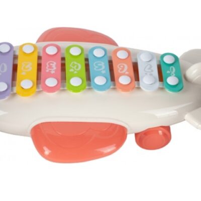 Tulimi: Xylofón Lietadlo s 2 paličkami (ružový)