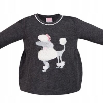 Tunika/blúzka dlhý rukáv Betti, Minetti, grafitová, veľ. 80