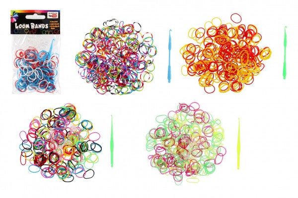 Vyrob si náramok: Gumičky mix farieb (200ks)