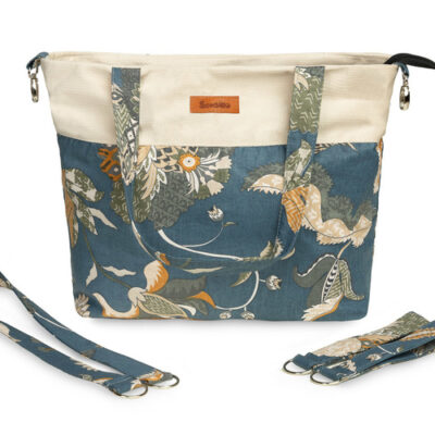 Veľká taška, na kočík aj do pôrodnice, velvet, Maroko