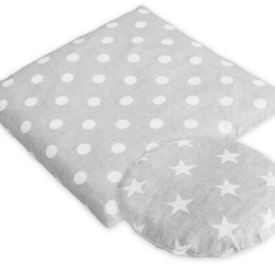 Veľký a malý nahrievací vankúšik termofor s čerešňovými kôstkami - Bublle, stars