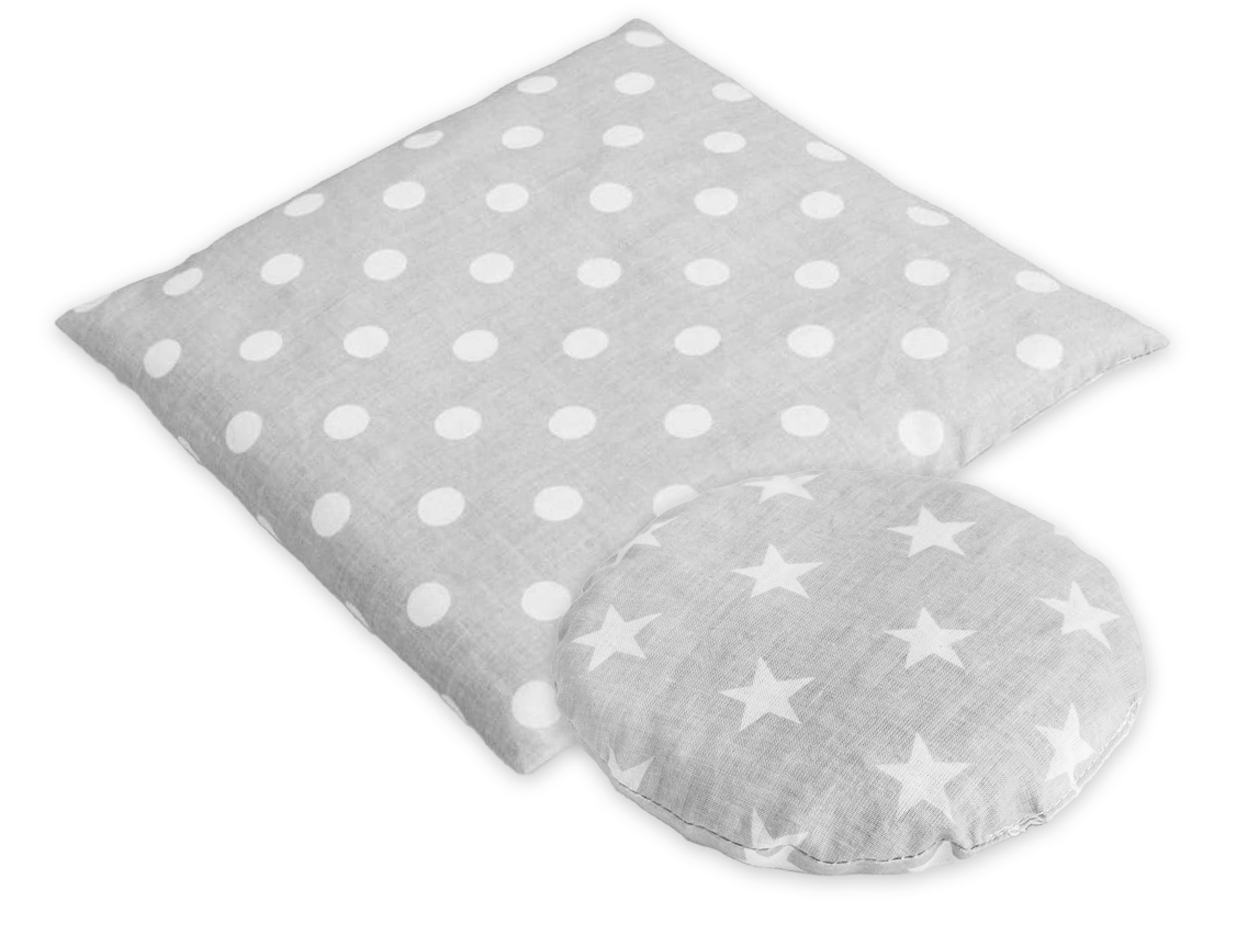 Veľký a malý nahrievací vankúšik termofor s čerešňovými kôstkami - Bublle, stars
