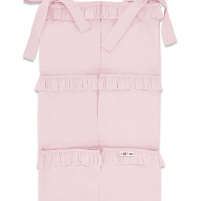 Vreckár na postieľku ROYAL s volánikmi (ružový)