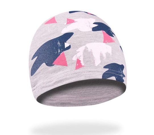 YO! Bavlnená čiapka Izabela (sv. sivá)