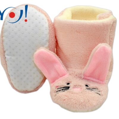 YO ! Zimné topánky/Šľapky polár YO! - králiček - sv. ružové