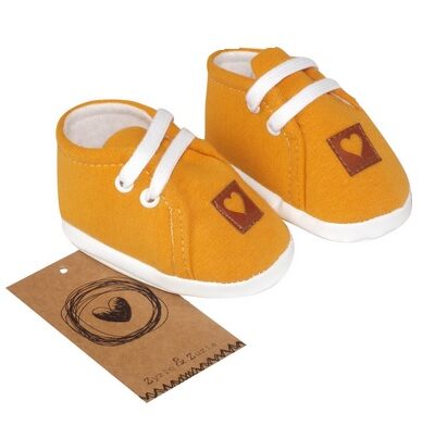 Z&Z Jarné dojčenske topánočky, capáčky - horčicové, 62/68