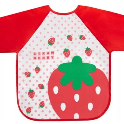 Nepremokavý podbradník Jahôdka (červená)