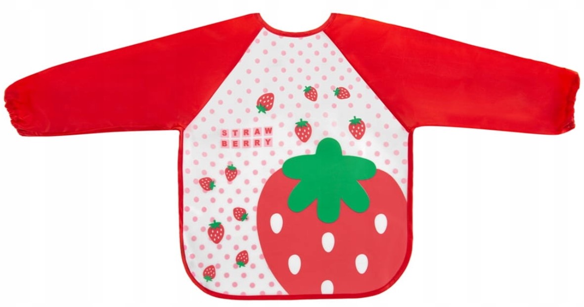 Nepremokavý podbradník Jahôdka (červená)