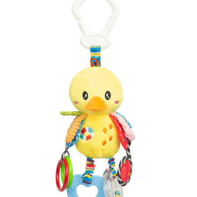 Závesná hračka, hrkálka - Kačička