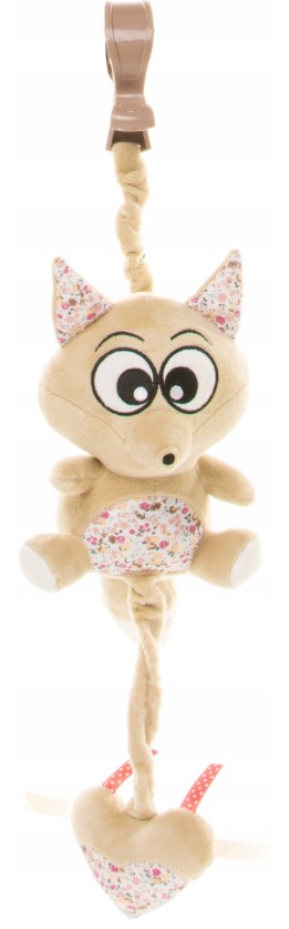 Závesná plyšová hračka Fox s melódiou (béžovo/hnedá)