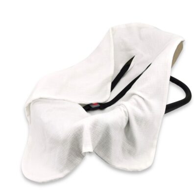 Zavinovacia deka, mušelín 80x80 cm, smotana