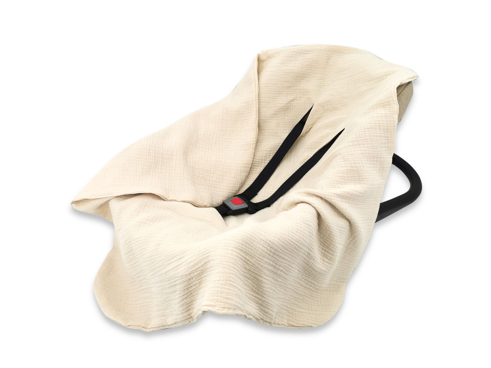 Zavinovacia deka, mušelín 80x80 cm, sv. béžová