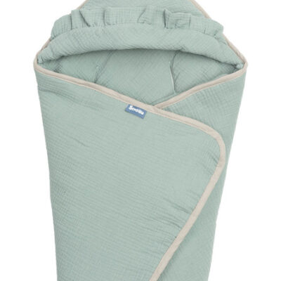 Zavinovačka 2v1 do autosedačky, kočíka, mušelín, bavlna, khaki