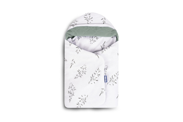 Zavinovačka 2v1 do autosedačky, kočíka, mušelín, bavlna, Lúka, khaki