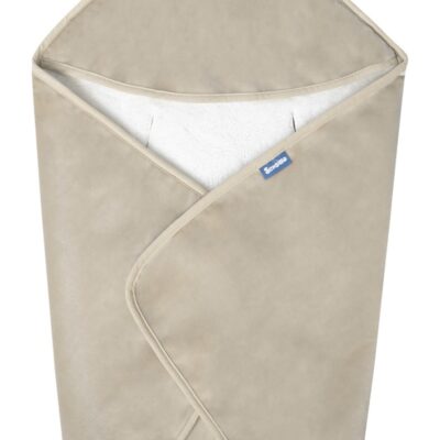 Zavinovačka do autosedačky plyšová, 75x75cm - béžová