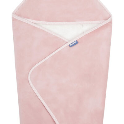 Zavinovačka do autosedačky plyšová, 75x75cm - ružová