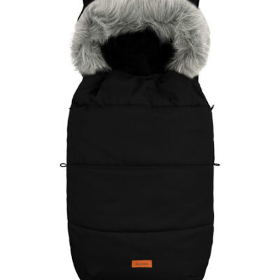 Zimný fusák s kožušinou 100x50cm, čierny