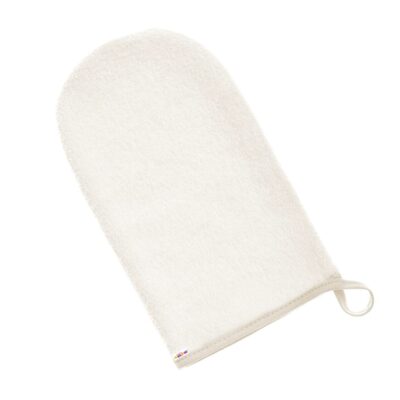 Žinka froté, umývačka na umývanie bábätka - biela